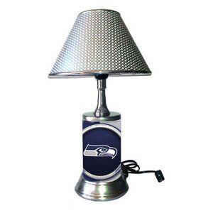 Seattle Seahawks Lamp with chrome finish shade